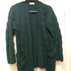 Open cardigan with pockets